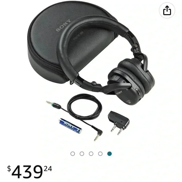 SONY  DIGITAL NEW EXPENSIVE HEADPHONES 🎧 FOR LAPTOPS 👩‍💻 NOISE-CANCELLING - Picture 4 of 11